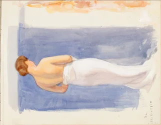 Foglio "Il bagno", pagina tratta dal quaderno di schizzi di Järnefelt