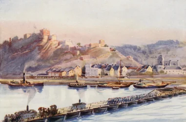 Il Reno: Ehrenbreitstein, Il ponte di barche