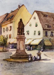 Il Reno: Statua di Sir Francis Drake, Offenburg