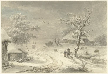 Paesaggio invernale a Exloo, Drenthe