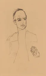 2022 NYR 20682 0724 001(egon schiele seduto ragazzo con mani giunte ritratto studio dr oska011034)