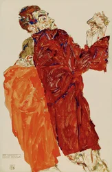 La verità è stata rivelata (gouache, acquerello e matita)