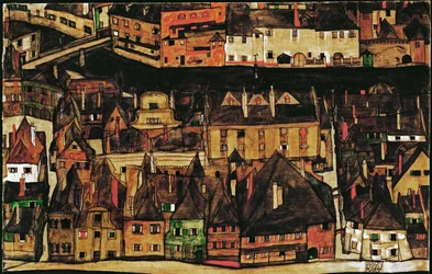 Die kleine Stadt o Piccola città (olio su tela)