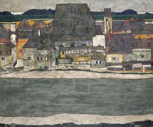 Case sul fiume La città vecchia, 1914