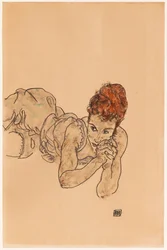Donna sdraiata, 1917