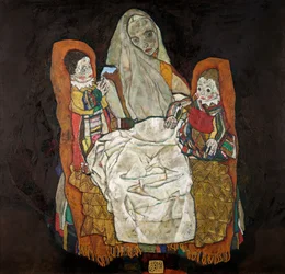 Madre con due figli