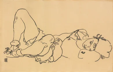 Donna sdraiata