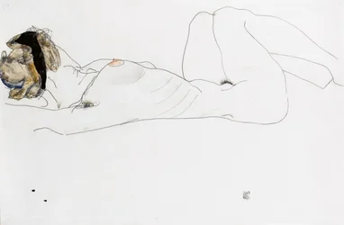 Nudo femminile sdraiato, 1912