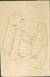 Uomo seduto (verso)