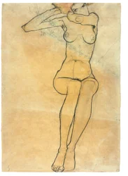 Nudo seduto, 1910