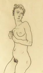 Nudo in piedi
