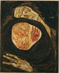 Tote Mutter. Madre morta (olio su legno)