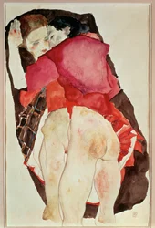 Due ragazze (gouache, acquerello e matita)