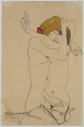 Due donne che si abbracciano, 1913