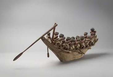 Modello di barca funeraria, da Beni Hasan, probabilmente Medio Regno, c.2060-1786