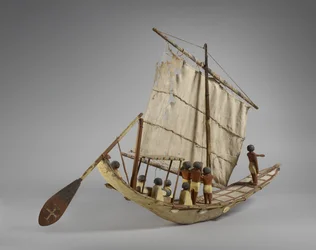 Modello di barca funeraria, da Beni Hasan, probabilmente Medio Regno, c.2060-1786