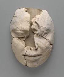 Maschera di mummia di un uomo costituita solo dal viso