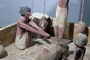 Dettaglio da un modello di una macelleria, Egitto, c.2000-1700 a.C.