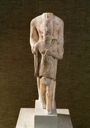 Amon che protegge Amenhotep III (1382-44 a.C.) dal Tempio di Amon, Karnak