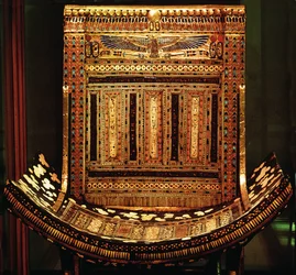 Sedia cerimoniale di Tutankhamon, (dettaglio)