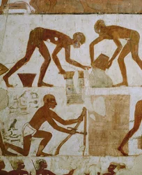 Artigiani alla costruzione del tempio (pittura murale)