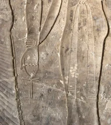 Antichità egizia: geroglifici Ankh. Tomba di Kherouef (TT192) (XVIII dinastia)