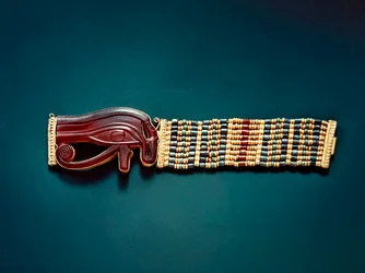 Braccialetto flessibile di perline, dalla tomba di Tutankhamon, Nuovo Regno