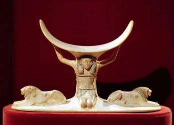 Poggiatesta con Shu, il Dio egizio dell