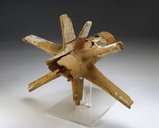 Mozzo e raggi della ruota di un carro