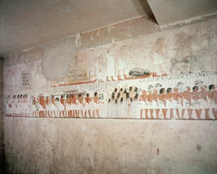Interno della Tomba di Ramose, Nuovo Regno, c.1360 a.C. (pittura murale)