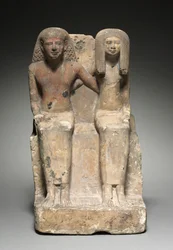 Statua di coppia seduta, c.1479-1425 a.C.