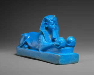 Sfinge di Amenhotep III, possibilmente da un modello di tempio, c.1390-1352 a.C.