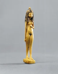 Statuetta di una ragazza nuda, Nuovo Regno, c.1390-1353 a.C.