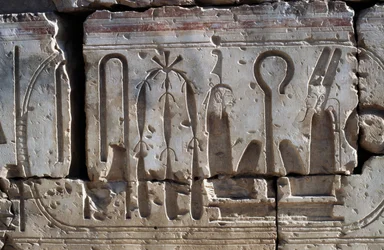 Bassorilievo, Tempio di Ramses II, Abydos (Abydos), Egitto, civiltà egizia, Nuovo Regno, Dinastia XIX