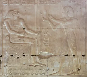 Bassorilievo, tempio di Seti I, Abydos, Egitto