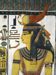 Egitto, Tebe, Luxor, Valle delle Regine, Tomba di Nefertari, Vestibolo, Dipinti murali, Dea Selket