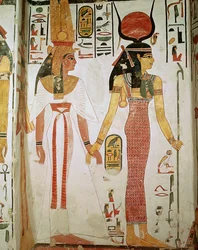 Iside e Nefertari, dalla tomba di Nefertari, Nuovo Regno (murale)