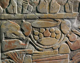 Rilievo che raffigura offerte di cibo per le divinità, da Abydos