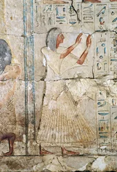 Rilievo dalla tomba di Netcherouymes, alto funzionario di Ramses II, 2475 a.C., Saqqara, Civiltà Egizia, Nuovo Regno, Dinastia XIX