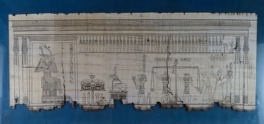 Papiro raffigurante scena satirica, ca 1100 a.C., risalente al regno di Ramses IX, Civiltà egizia, Nuovo Regno, XX dinastia