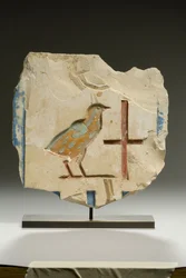 Frammento di rilievo, Periodo Tardo Dinastico (calcare)