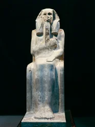 Statua del Faraone Djoser, da Saqqara, dinastia III (foto)