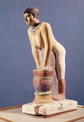 Modello di una donna che fa birra, Antico Regno