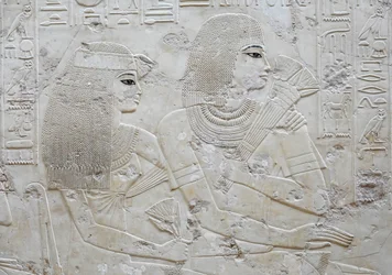 Amenhotep e sua moglie May, tomba di Ramose
