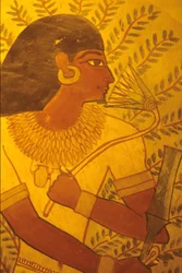 Antico Egitto, Tomba di Sennufer, Tebe, Luxor, Pittura murale, affresco