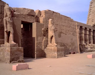 Antichità egizia: vista del tempio di Karnak. Egitto