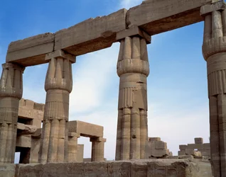 Antichità egizia: vista del tempio di Karnak. Egitto