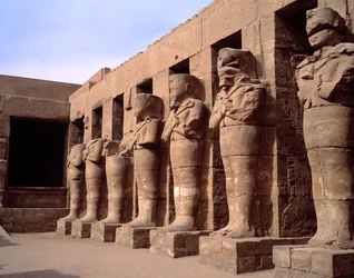 Antichità egizia: vista del tempio di Karnak. Egitto