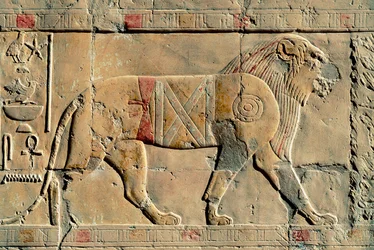 Leone, Senenmut, Tempio di Hatshepsut, Dayr al-Bahri, Egitto