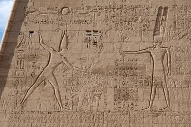 Scena del massacro dei nemici, Tempio di Horus, Edfu
